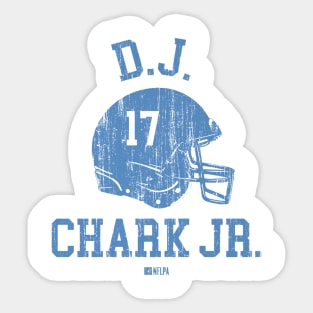 D.J. Chark Jr. Carolina Helmet Font Sticker